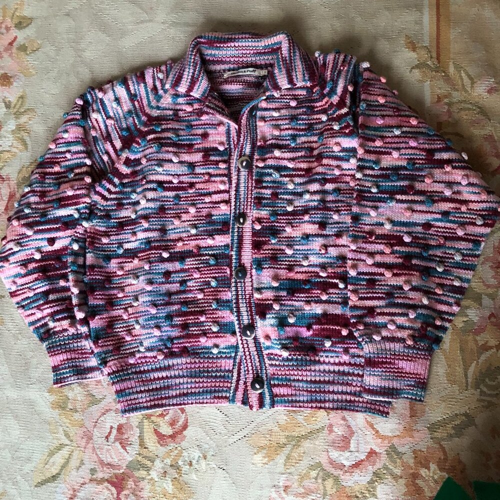 Misha and Puff Confetti Polo Cardigan